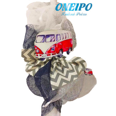 Χειροποίητη Λαμπάδα με λεωφορείο