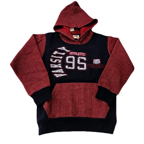 Μπλούζα φούτερ varsity σε 3 χρώματα