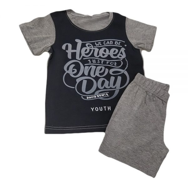 Σετ μακό heroes one day μπλε-γκρι