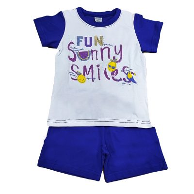 Πιτζαμάκι sunny smile μωβ σκούρο