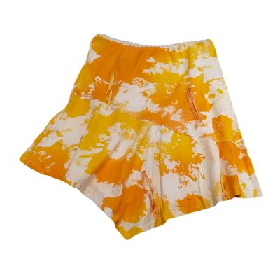 Φούστα μακό tie dye πορτοκαλί