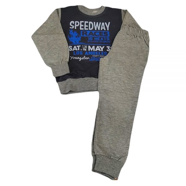 Φόρμα λεπτή speedway γκρι σκούρο