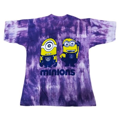 Μπλούζα μίνιον tie dye μωβ