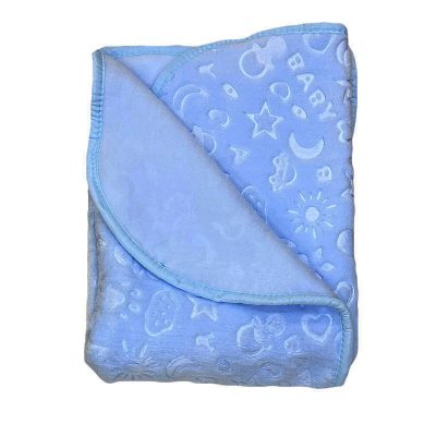 Κουβέρτα με ανάγλυφα σχέδια μπλε
