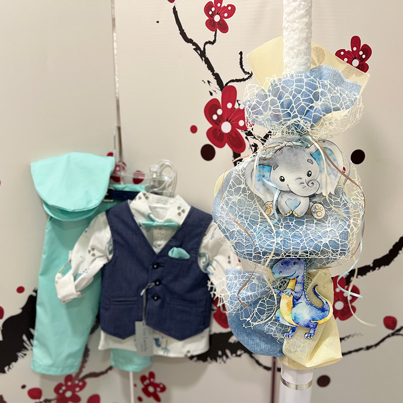 Ολοκληρωμένο πακέτο βάπτισης Guy Laroche “ΕΛΕΦΑΝΤΑΚΙ-ΔΕΙΝΟΣΑΥΡΑΚΙ” 255€ - Image 2