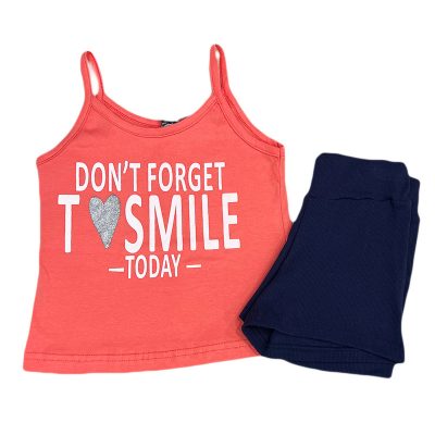 Σετ μακό smile κοραλί/μπλε