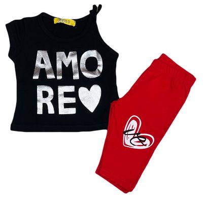 Σετ amore μαύρο/κόκκινο