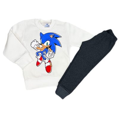 Σετ φόρμα sonic λευκό/γκρι σκούρο