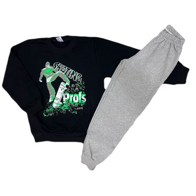 Φόρμα skate μαύρο/γκρι