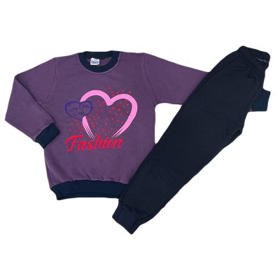 Σετ φόρμα fashion μωβ/μπλε
