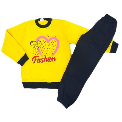 Σετ φόρμα fashion κίτρινο/μπλε