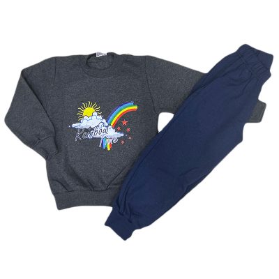 Φόρμα rainbow γκρι σκούρο/μπλε