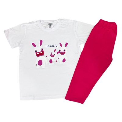 Σετ κάπρι rabbits λευκό/φουξ