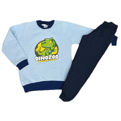 Σετ φόρμα δεινόσαυρος γαλάζιο/μπλε