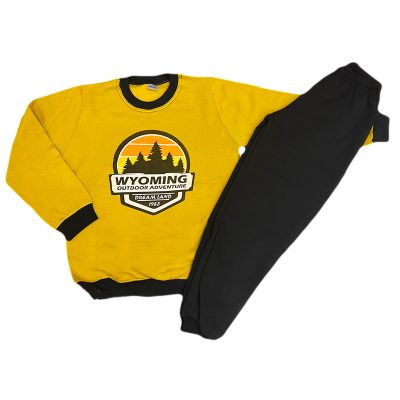 Σετ φόρμα wyoming μουσταρδί/μαύρο