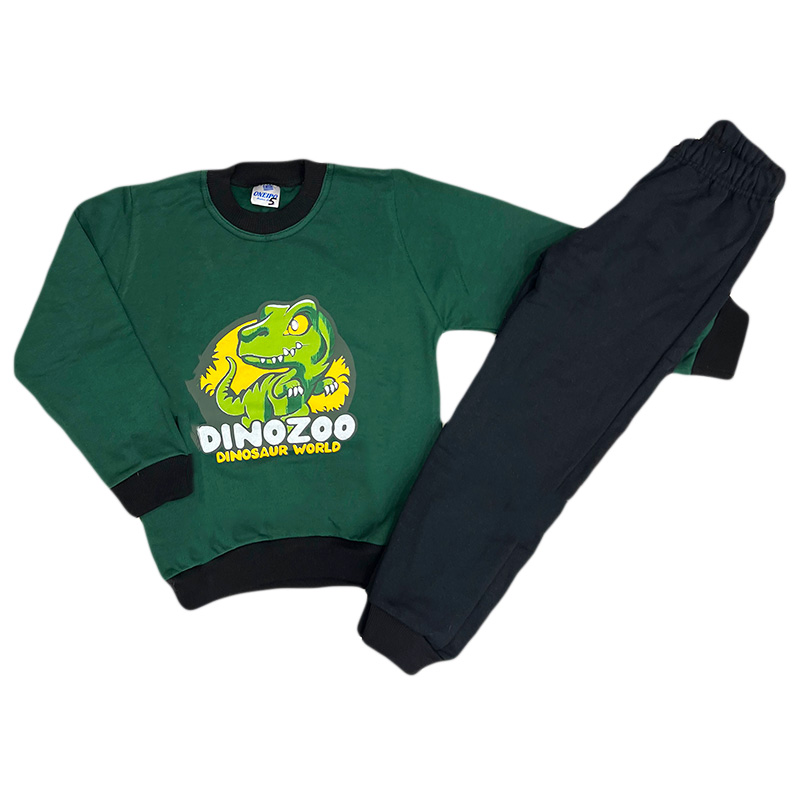 Σετ φόρμα δεινόσαυρος κίτρινο(μπλε)/μαύρο