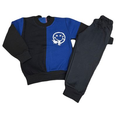 Σετ φόρμα χαμόγελο μπλε/μαύρο