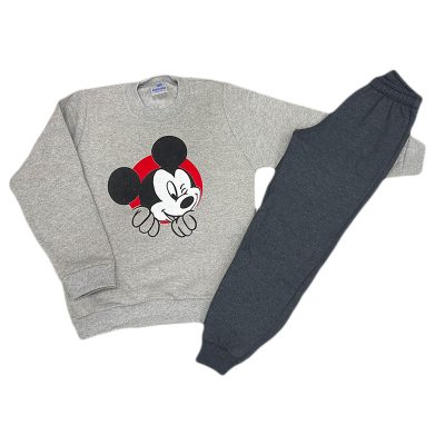 Σετ φόρμα μίκυ γκρι ανοιχτό/γκρι σκούρο