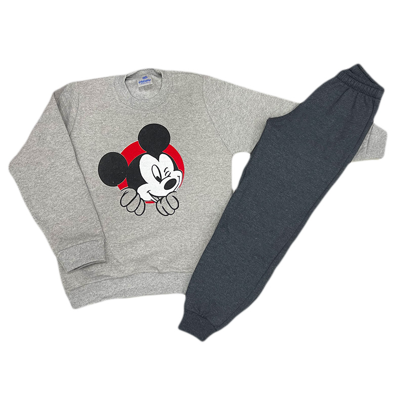 Σετ φόρμα μίκυ γκρι ανοιχτό/γκρι σκούρο