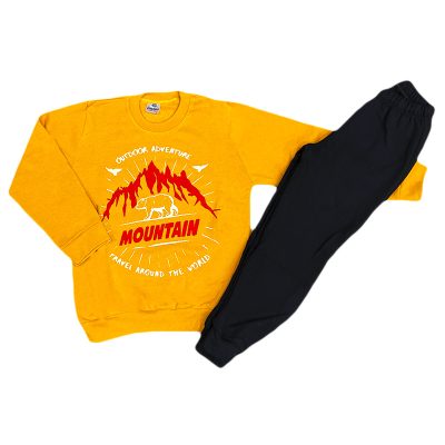 Σετ φόρμα mountain μουσταρδί/μαύρο