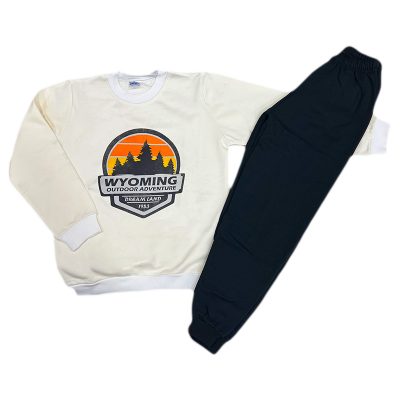 Σετ φόρμα Wyoming εκρού/μαύρο