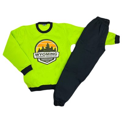 Σετ φόρμα Wyoming λαχανί/μαύρο