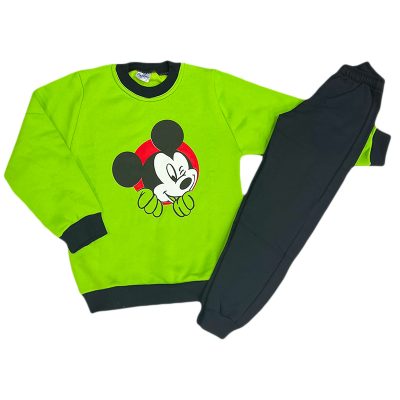 Φόρμα μίκυ λαχανί(κόκκινο)/μαύρο