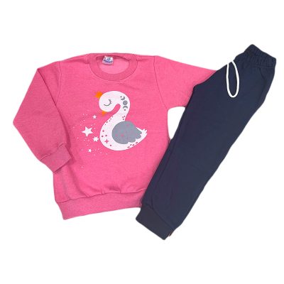 Φόρμα κύκνος ροζ/μπλε