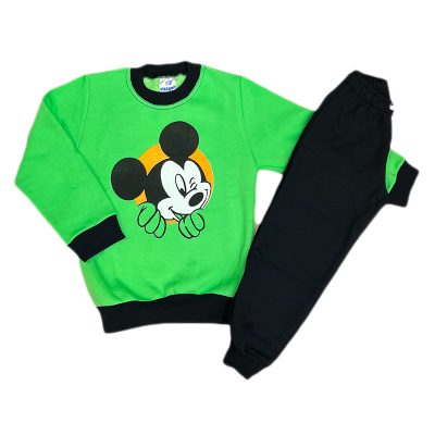 Σετ φόρμα μίκυ πράσινο/μαύρο