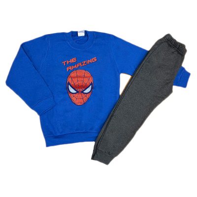Φόρμα spiderman ρουά/γκρι σκούρο