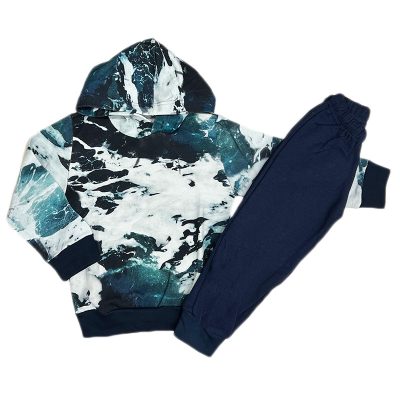 Φόρμα tie dye με κουκούλα