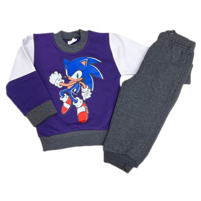 Φόρμα sonic μωβ/γκρι σκούρο