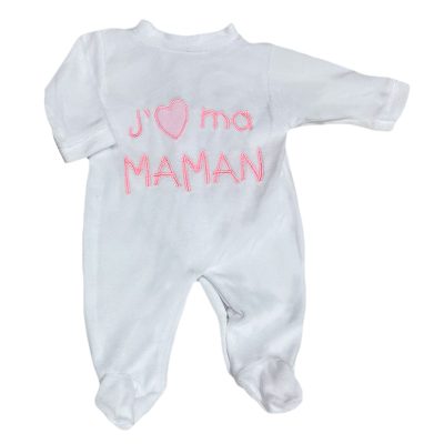 Φορμάκι βελουτέ mama λευκό