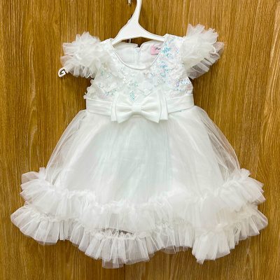 Φόρεμα λευκό τούλινο