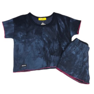 Σετ μακό tie dye μπλε