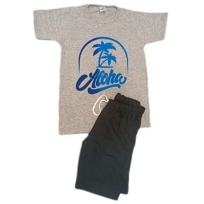 Σετ μακό aloha γκρι/μαύρο
