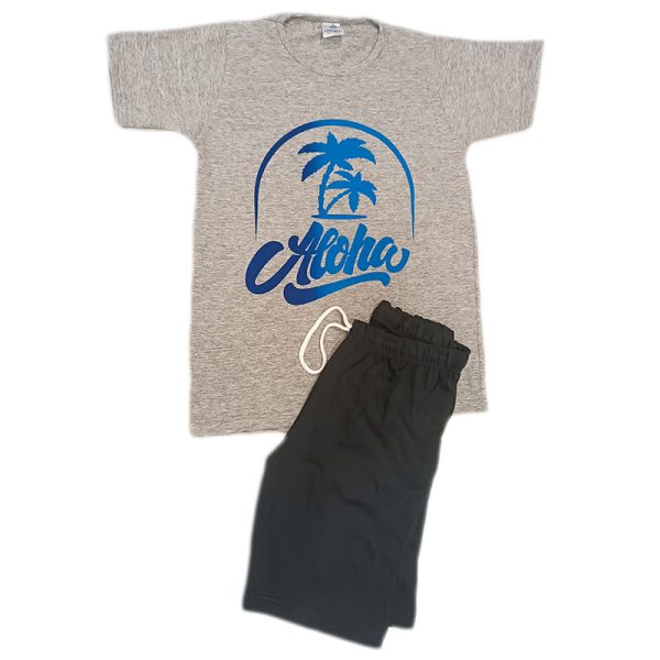 Σετ μακό aloha γκρι/μαύρο