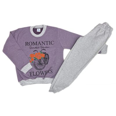 Σετ φόρμα romantic μωβ/γκρι