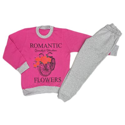 Φόρμα romantic φουξ/γκρι
