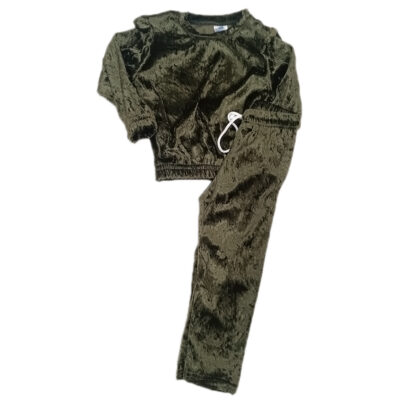 Φόρμα βελουτέ χακί