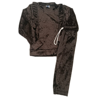 Φόρμα βελουτέ καφέ