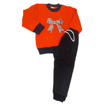 Φόρμα φιογκάκι πορτοκαλί σκούρο