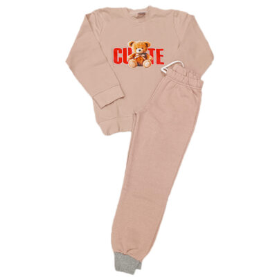 Φόρμα cute με γυαλιστερό παντελόνι