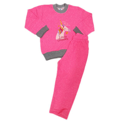 Φόρμα μονόκερος ροζ έντονο