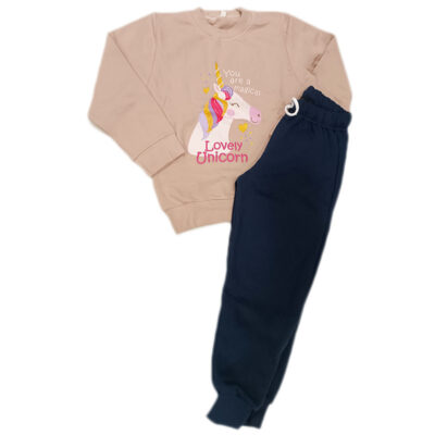 Φόρμα μονόκερος μπεζ/μπλε