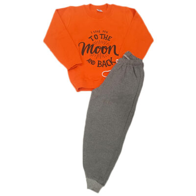 Φόρμα to the moon πορτοκαλί/γκρι