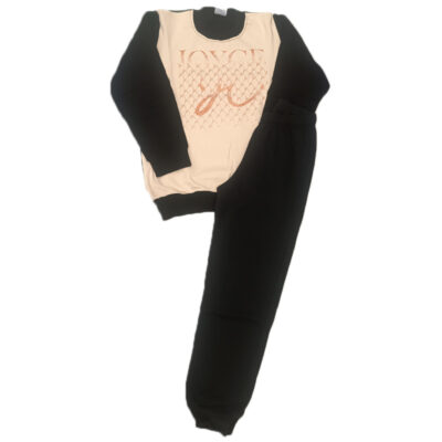 Φόρμα μπεζ/μαύρο