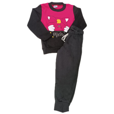 Φόρμα γατούλα φουξ/μαύρο(δίχρωμη)