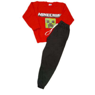Φόρμα minecraft κόκκινο/μαύρο