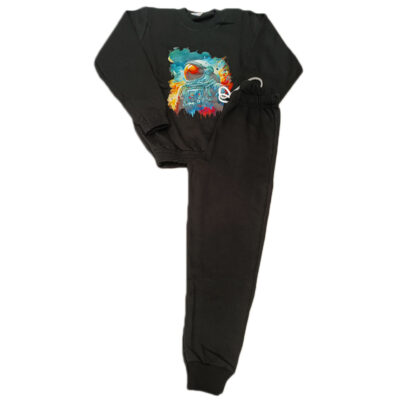 Φόρμα αστροναύτης σετ μαύρο